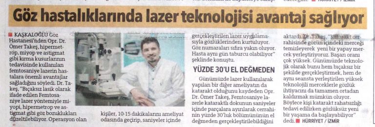 Göz Hastalıklarında Lazer Teknolojisi Avantaj Sağlıyor