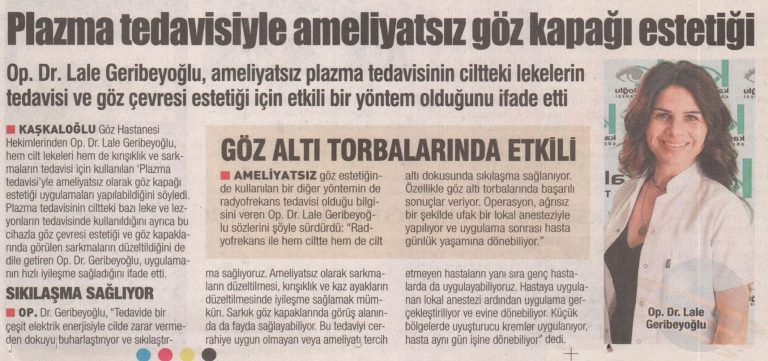 Ameliyatsız göz kapağı estetiği Yeni Asır 13062021