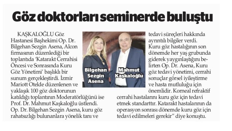 Kuru göz tedavisi hakkında