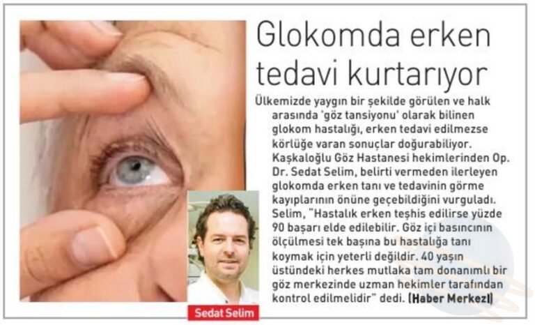 Glokomda erken tedavi